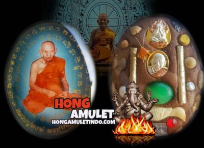 Thai Amulet LP Hong Locket Salika Gading